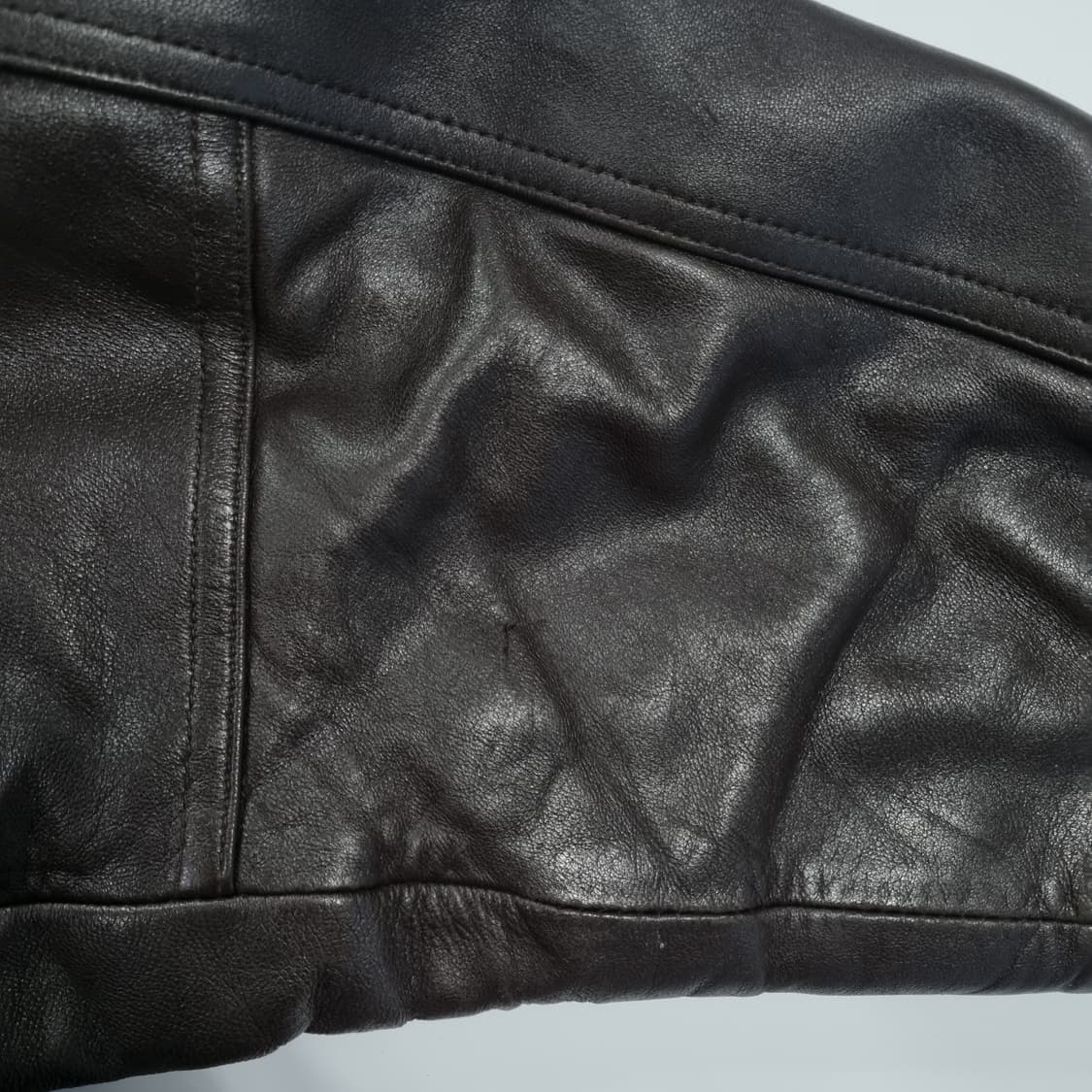 스파지오 브라운 레더자켓 퍼탈부착 상품이미지7