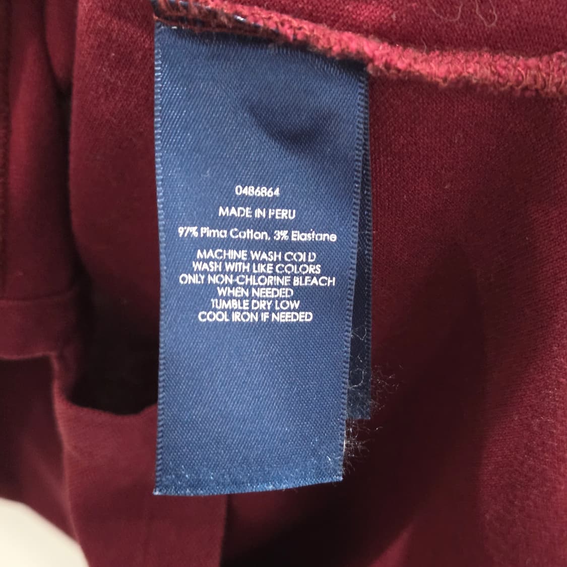 폴로랄프로렌 피케 카라 반팔티 버건디 L 상품이미지4