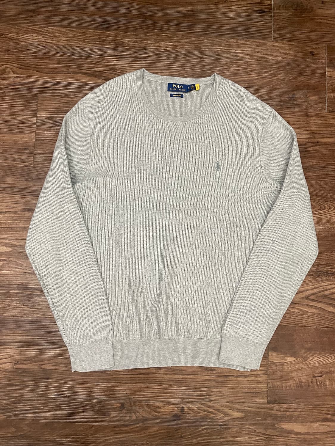 폴로 랄프로렌 피마코튼 니트 스웨터 스웻셔츠 그레이 상품이미지3