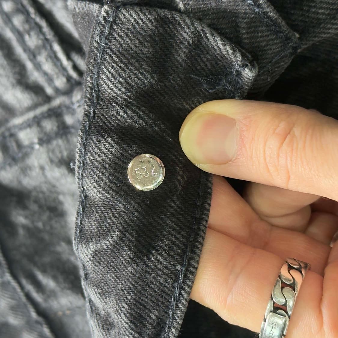 90s 리바이스 550 흑청 데님팬츠 W38 L30 상품이미지5