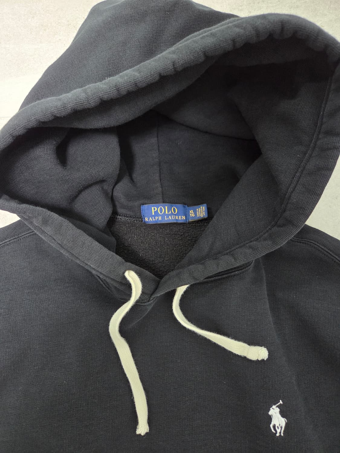 폴로 랄프로렌 블랙 후드티 상품이미지6