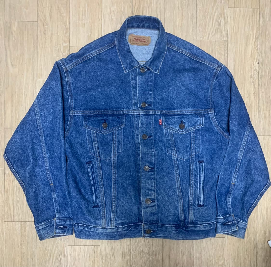 80s USA 빈티지 리바이스 70507 3세대 데님 트러커 자켓 상품이미지1