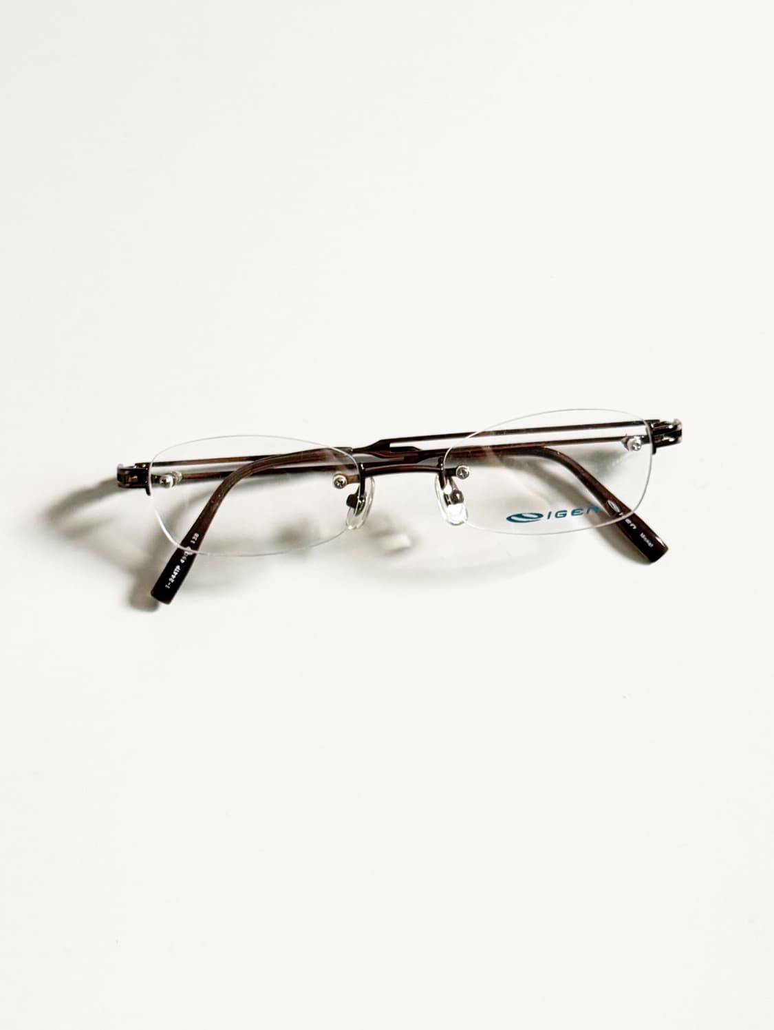 IGEN 무테 스퀘어 메탈 프레임 빈티지 안경 상품이미지2