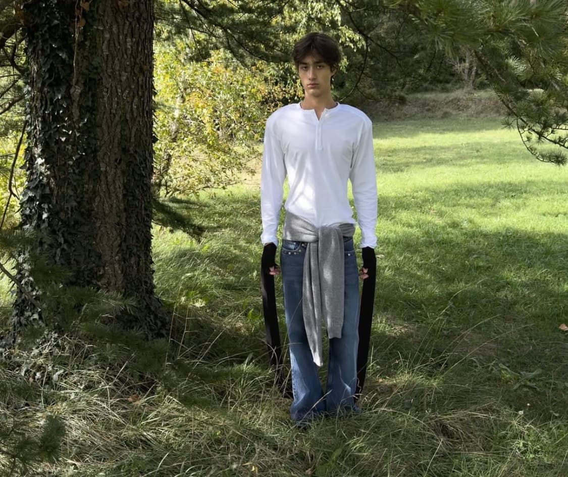 [S,M]팔로마울 Ryno B 롱 슬리브리스 탑/화이트 상품이미지2