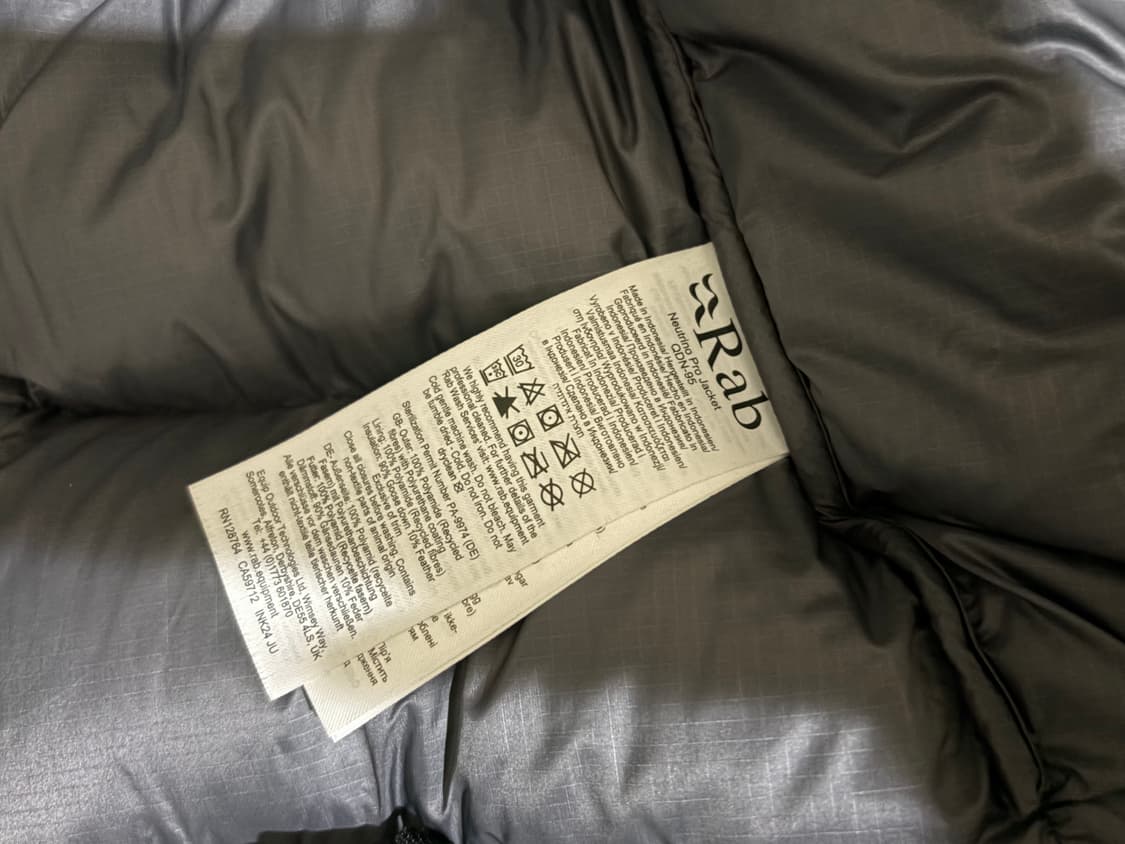 랩 뉴트리노 프로 자켓 QDN-95 Mens UK S사이즈 상품이미지6