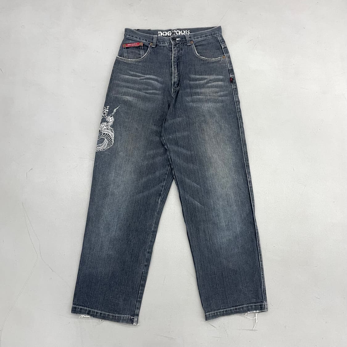 DOGTOWN 독타운 도그타운 드래곤 용자수 오리엔탈 와이드 데님팬츠 상품이미지3