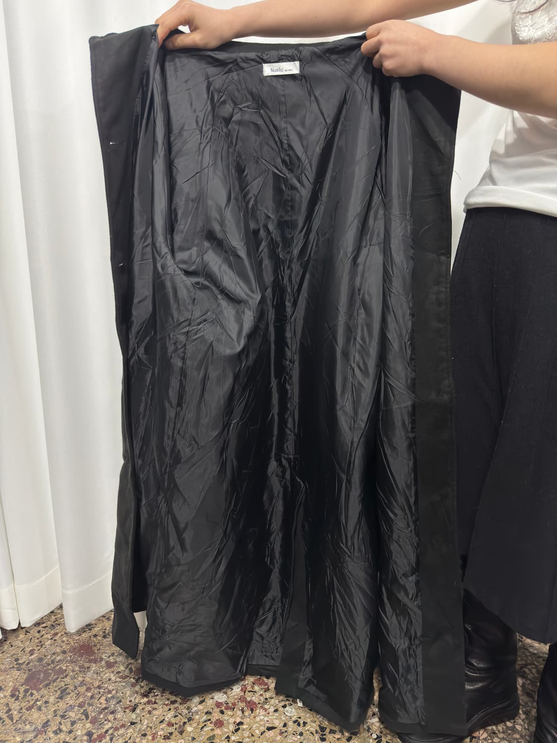 nuelu button maxi coat 상품이미지10