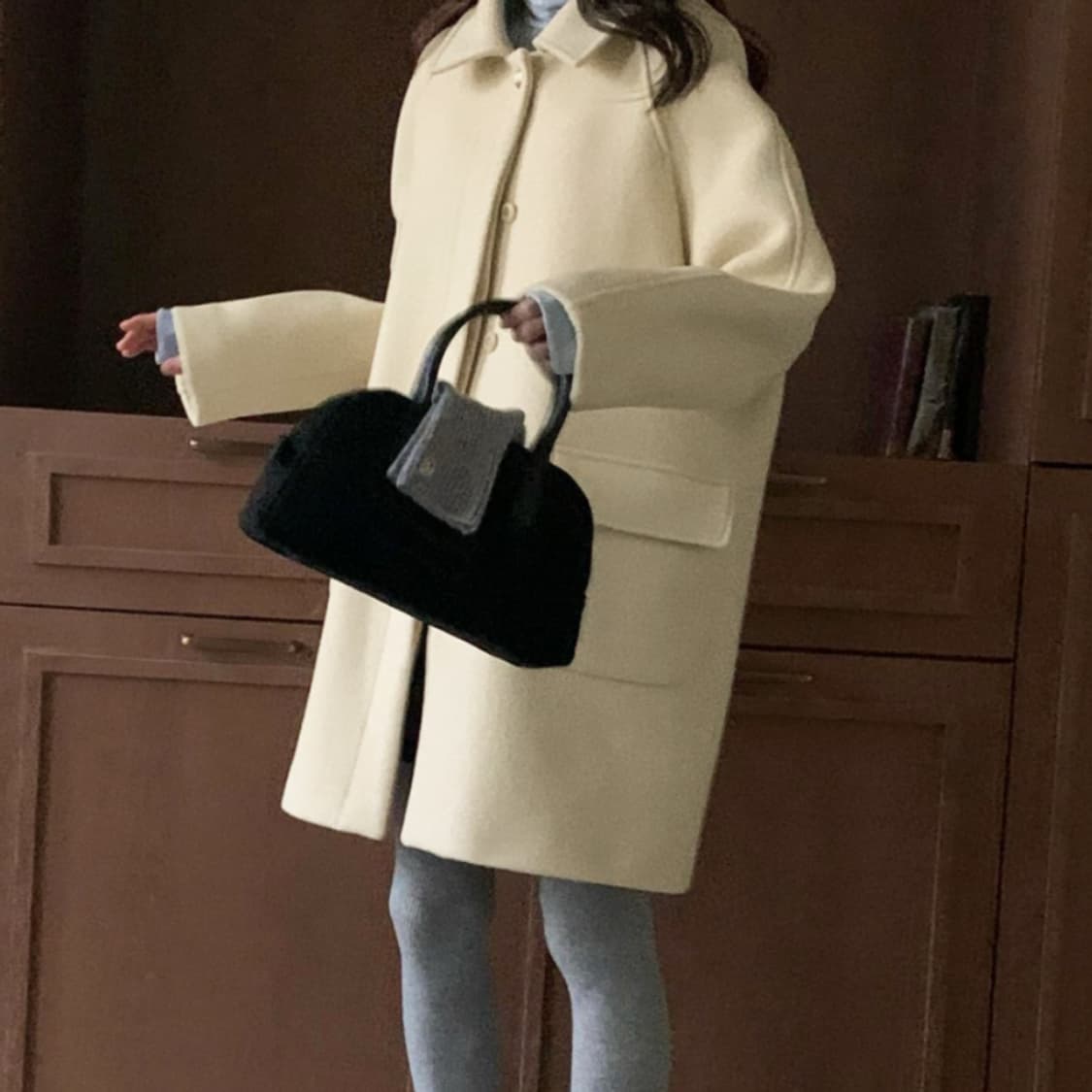 메리온(MERRYON) 몬트 하프코트 프리사이즈 상품이미지2