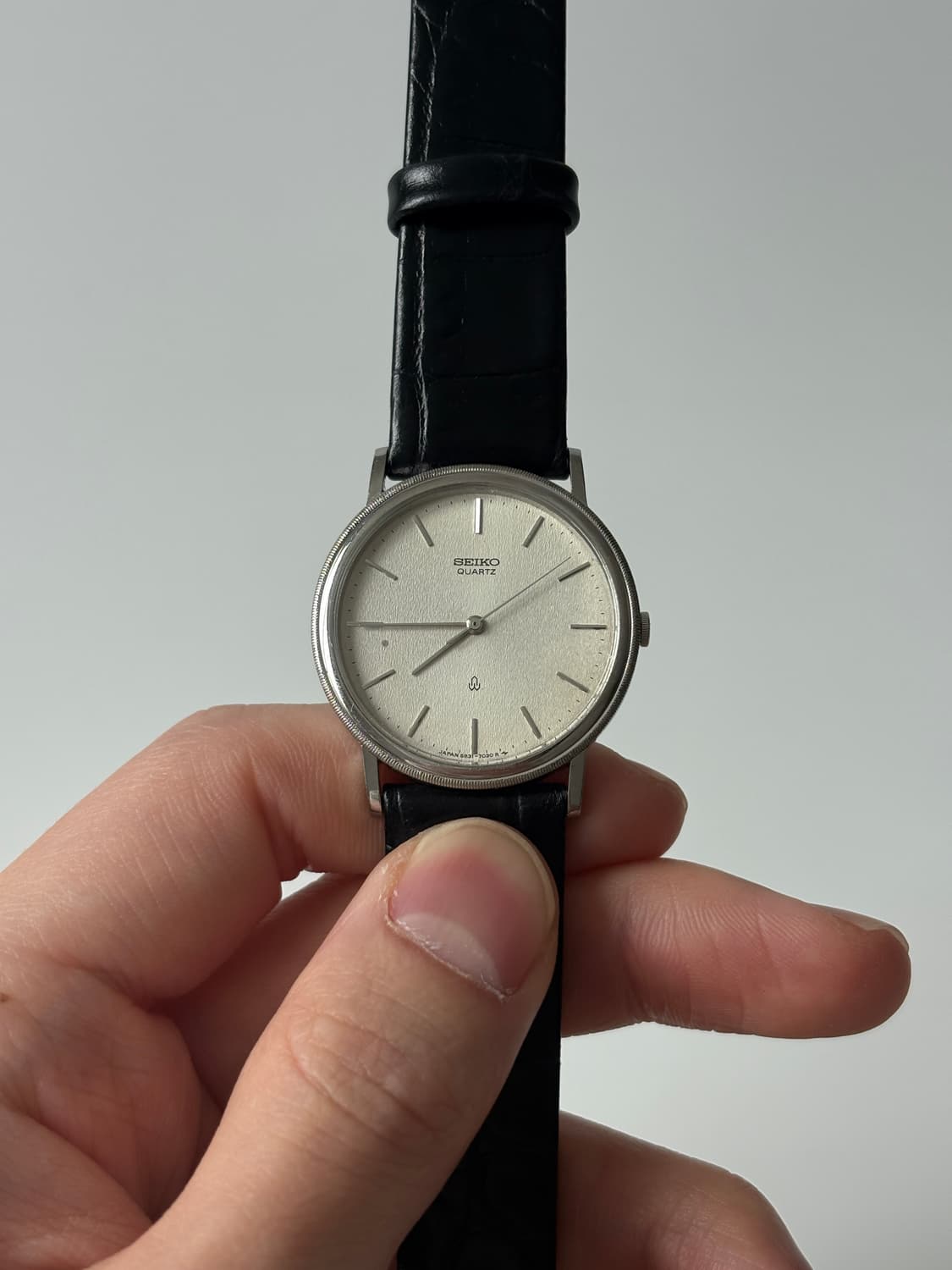 1980년대 코인 베젤 실버 쿼츠 남성 상품이미지3