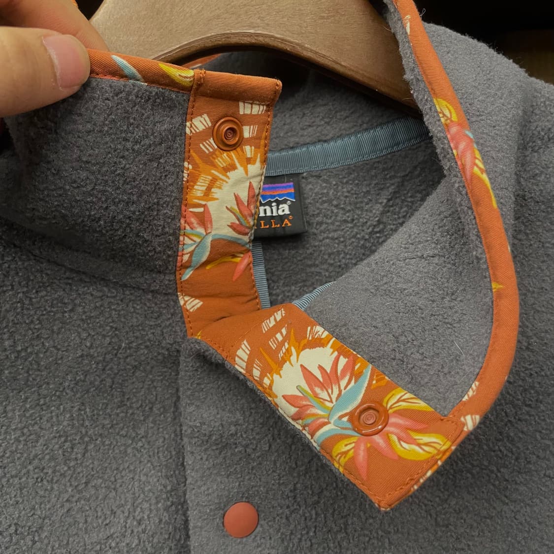 FA18 파타고니아 라이트웨이트 신칠라 스냅 패턴 풀오버 플리스 N144 상품이미지5