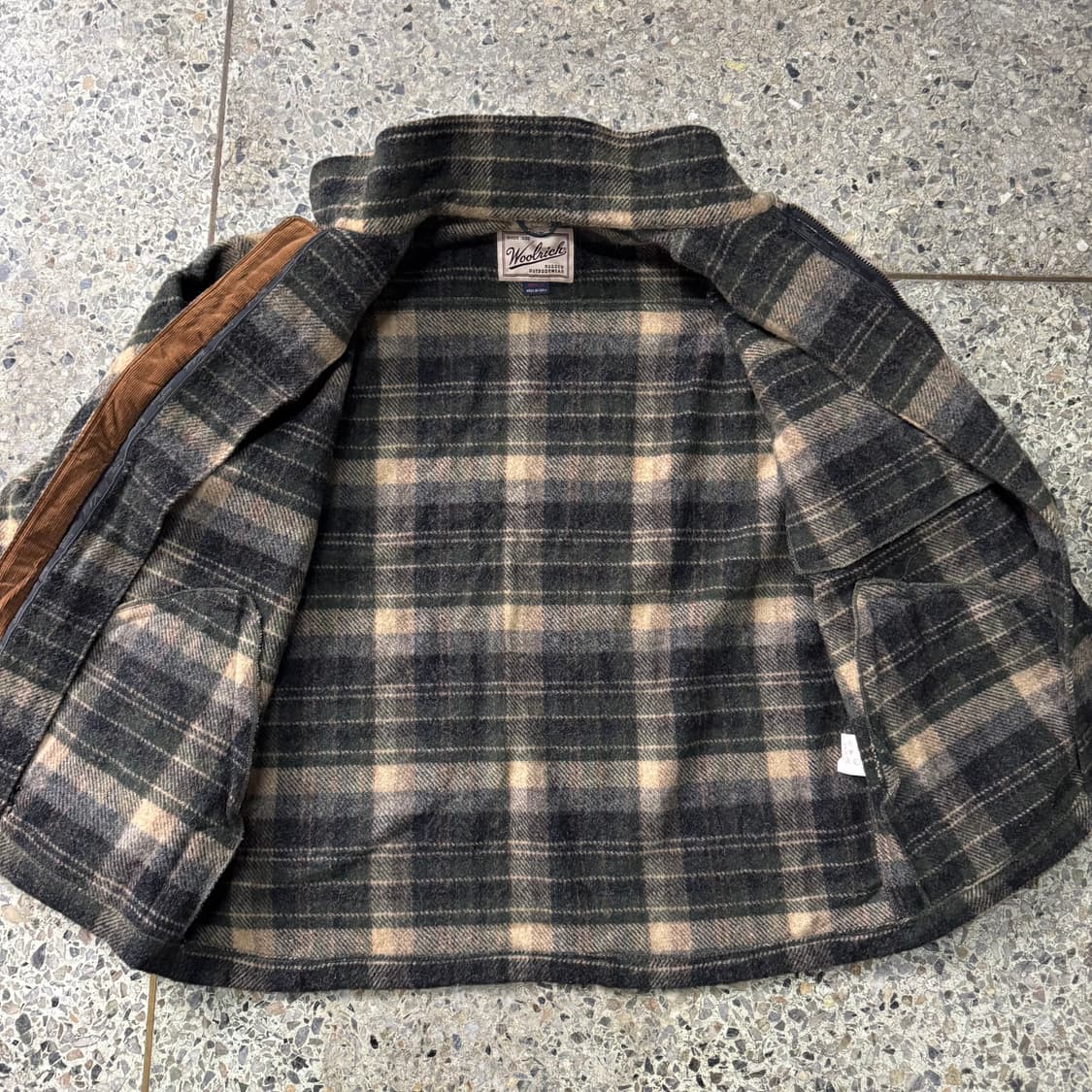 [M~L] Woolrich 울리치 체크 울 집업 자켓 상품이미지2