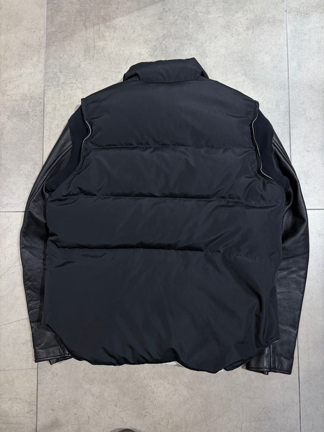 undercoverism 08fw 레더 다운 도킹 베스트 패딩 자켓 상품이미지6