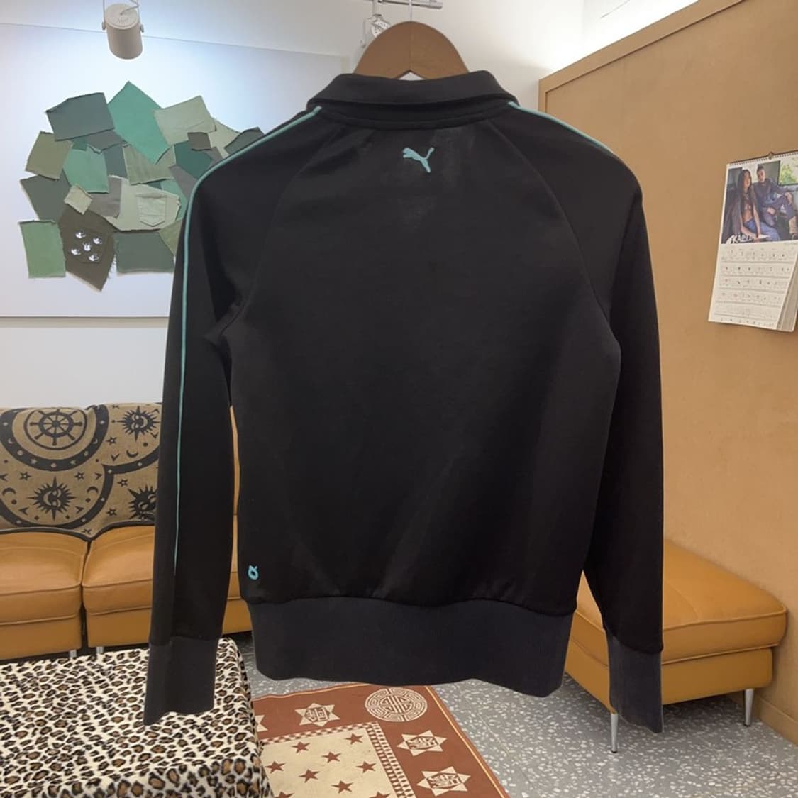 푸마 올드스쿨 Y2K 민트 배색 져지 집업 M C09108 상품이미지4