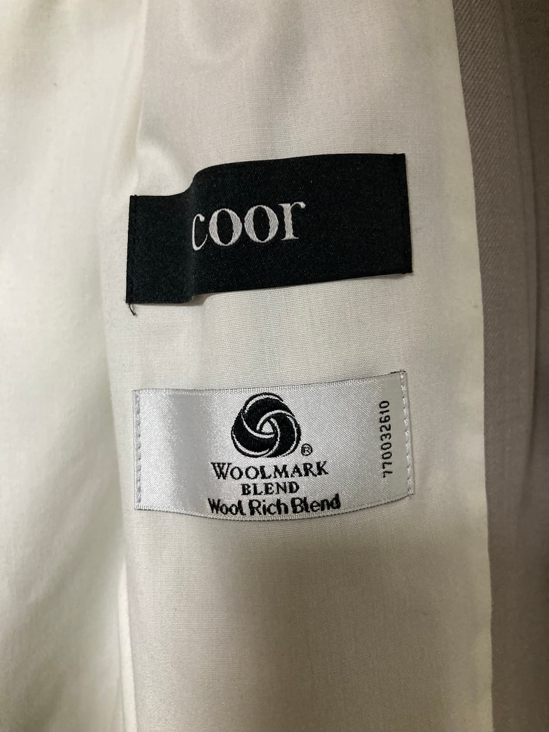 쿠어 COOR 울 블루종 모카그레이 L 상품이미지4