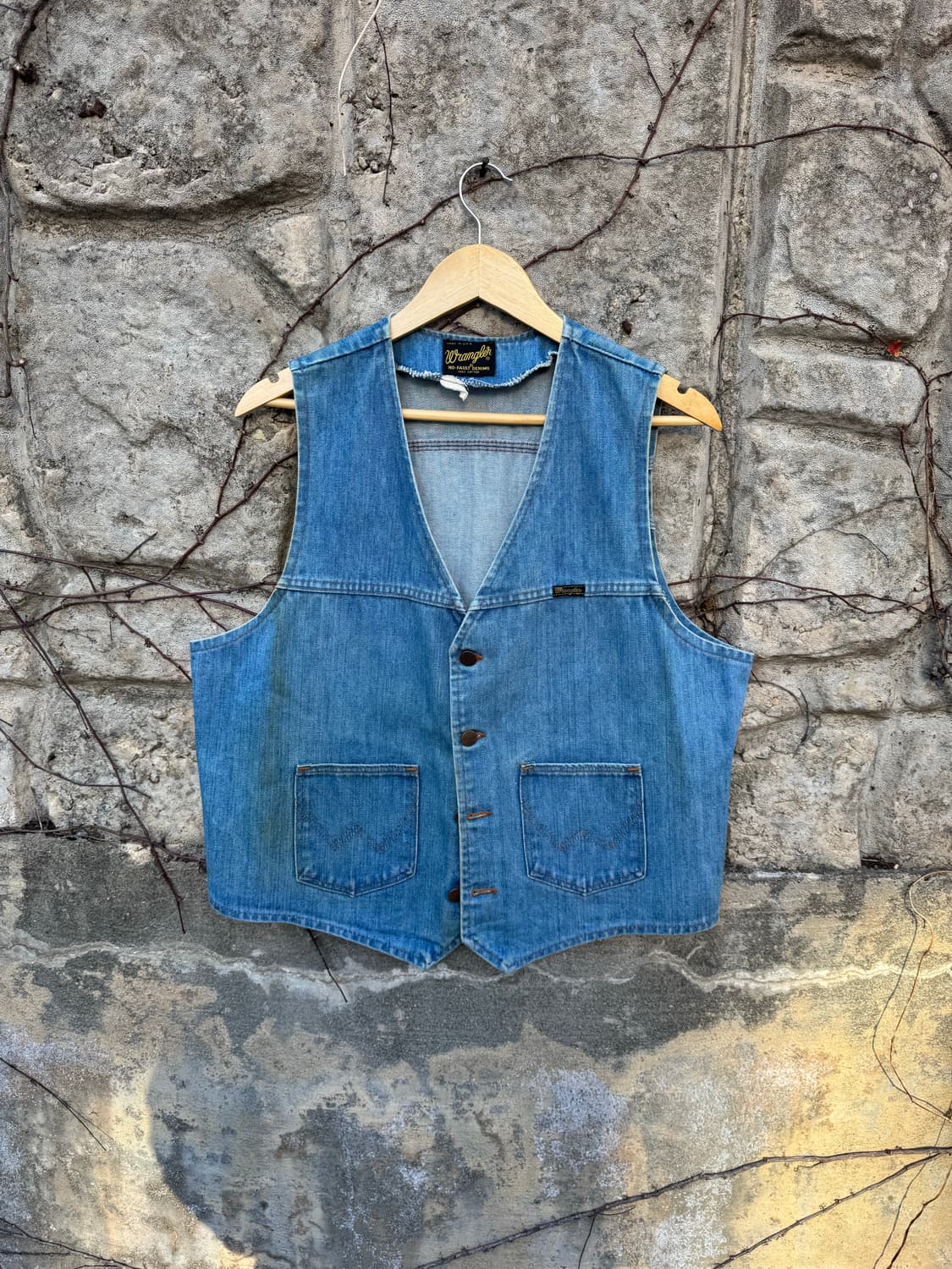 70~80s 랭글러 빈티지 웨스턴 데님 베스트 조끼 상품이미지1