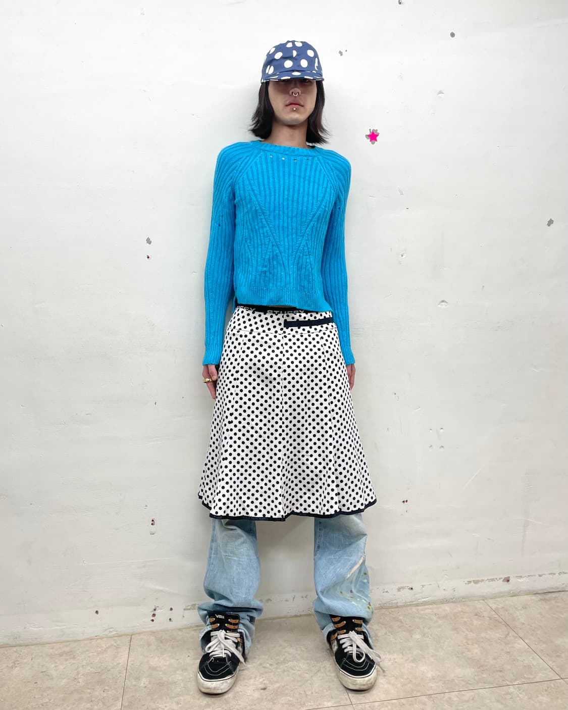 Aqua Blue Punching Knit  상품이미지7