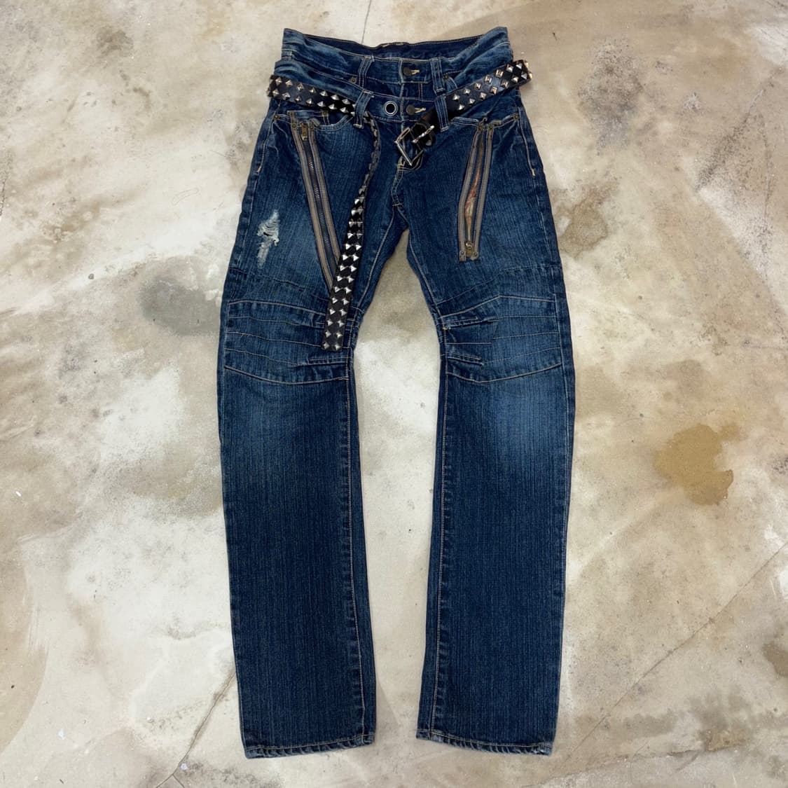 [S] 00’s PPFM Double Waist Curved Jeans 상품이미지1