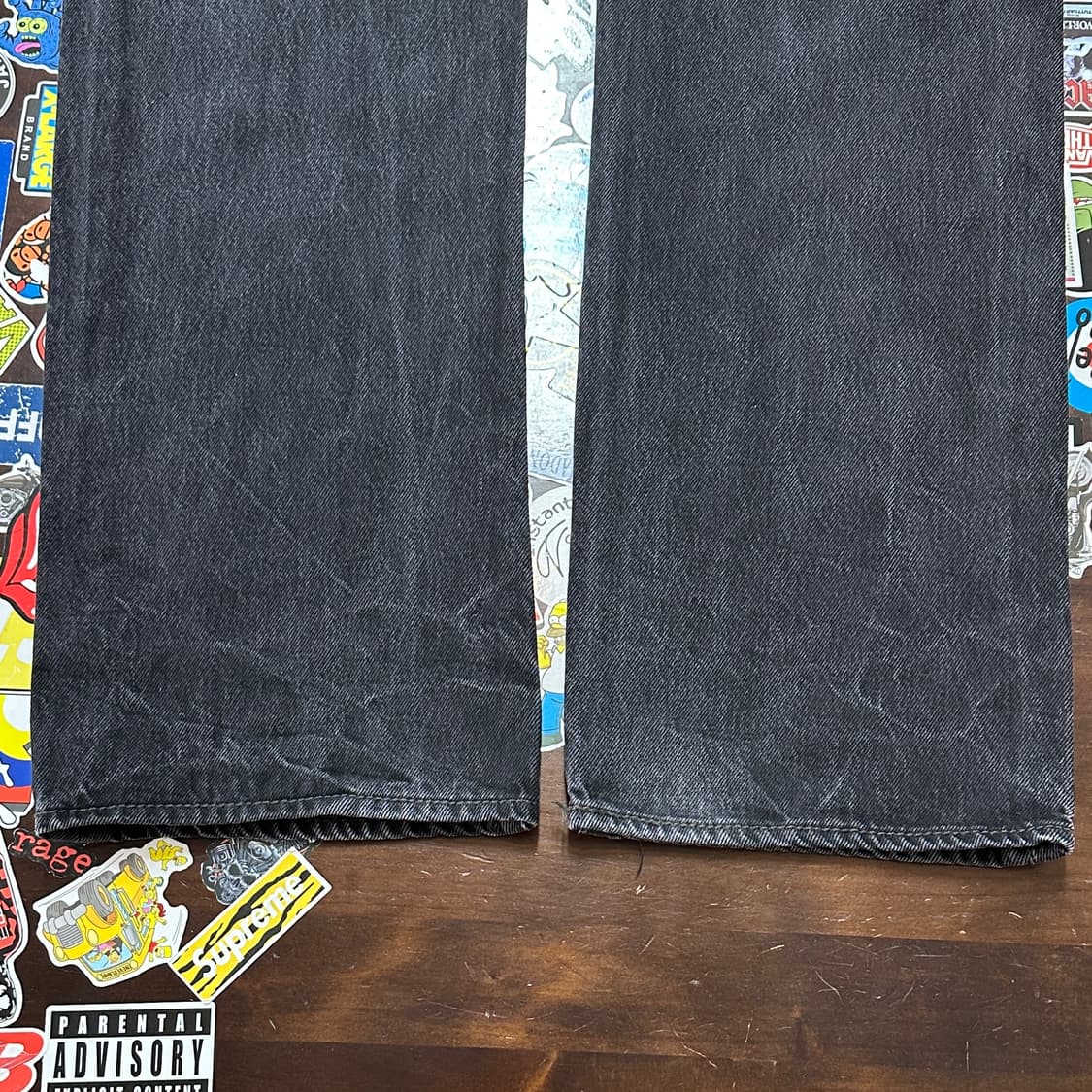 리바이스 501 블랙 진 데님 팬츠 36 상품이미지4