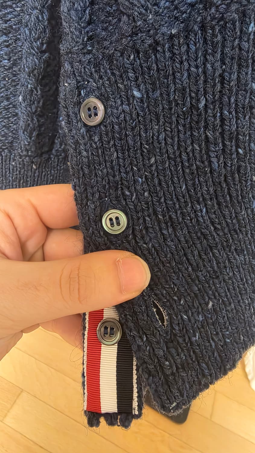 [25/4size] 톰브라운 도네갈 케이블 니트 가디건 4사이즈 상품이미지5