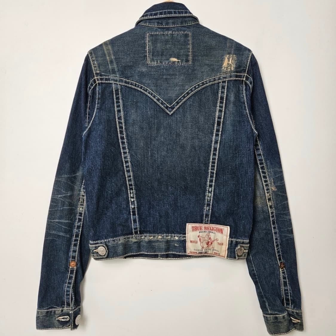 True Religion 트루릴리젼 디스트레스드 Y2K 데님 자켓 상품이미지2