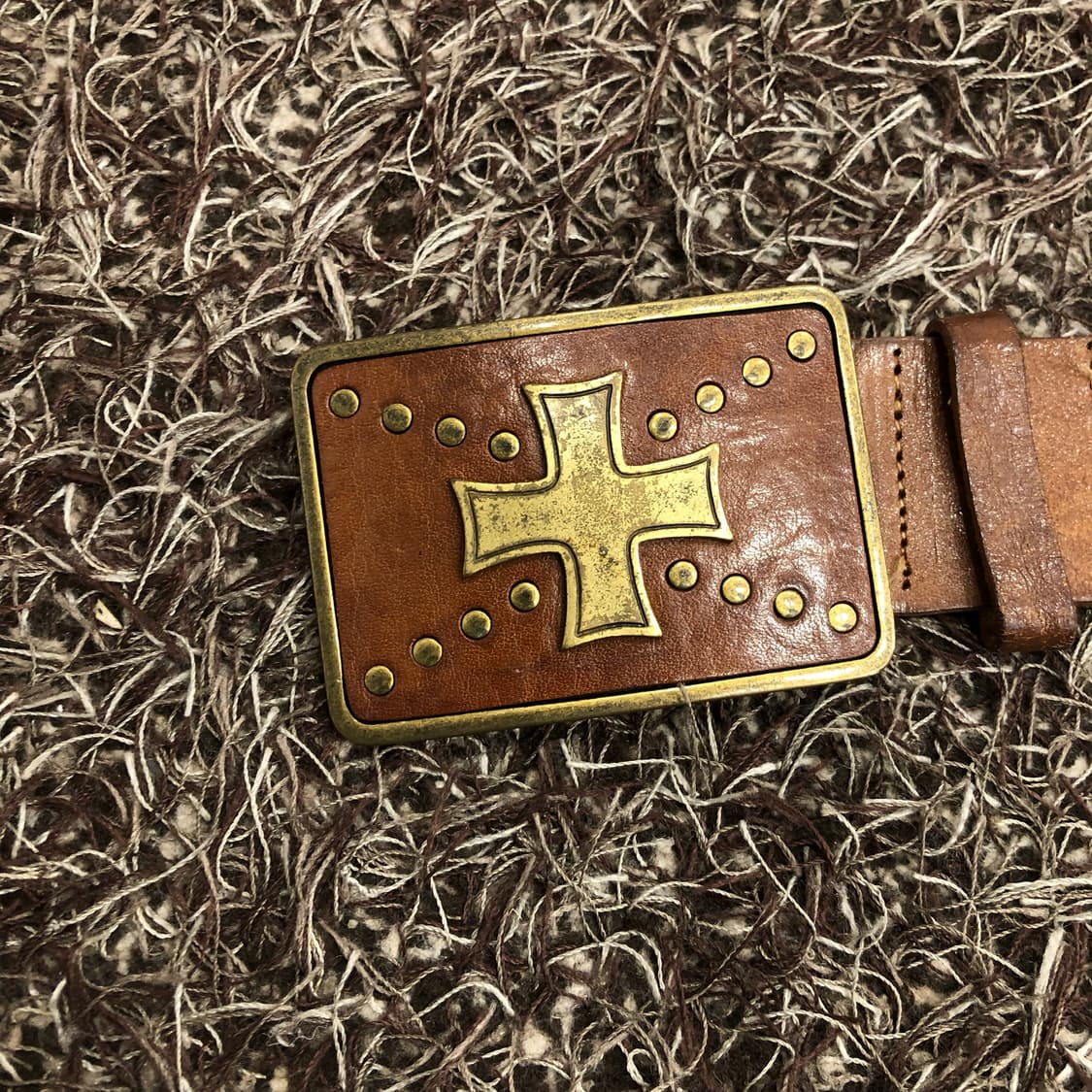 빈티지 웨스턴 버클 레더 벨트 상품이미지2