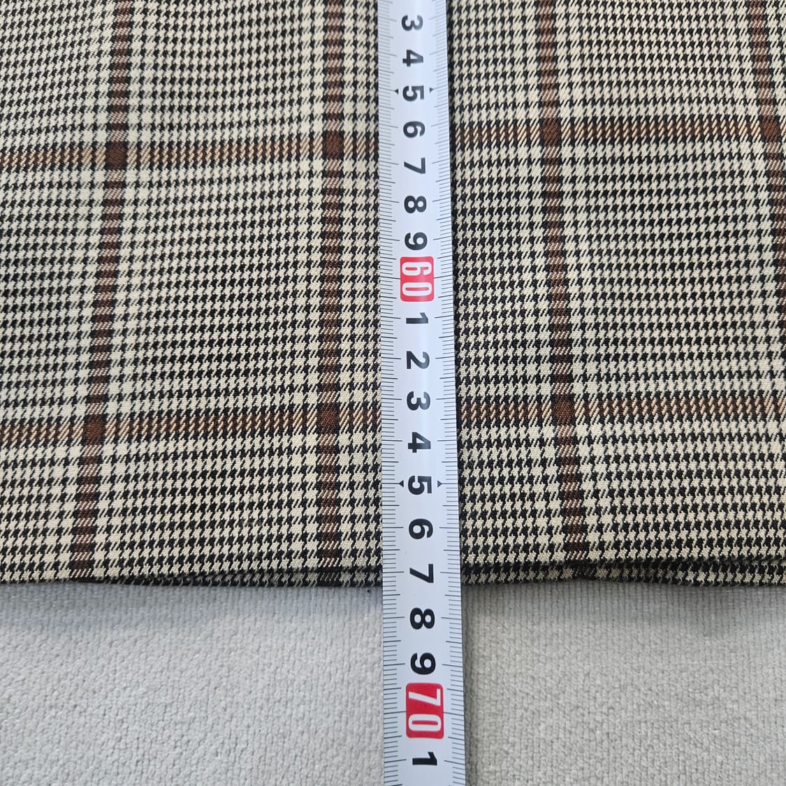 실측확인 빈티지 여성 체크 롱 스커트 0403Y 상품이미지5