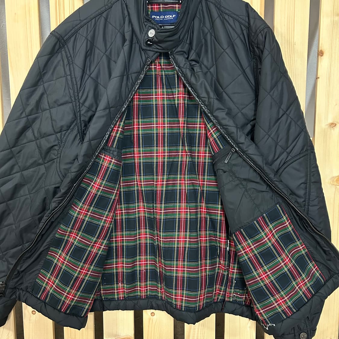 (L) 폴로 골프 퀼팅 자켓 블랙 상품이미지6