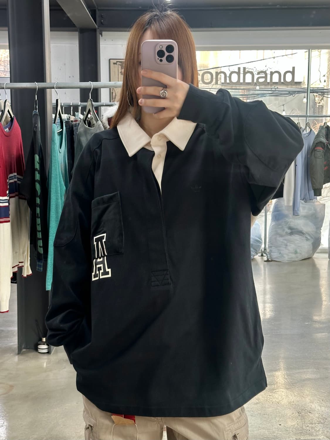 아디다스 안티유니버시티 폴로긴팔티 상품이미지1