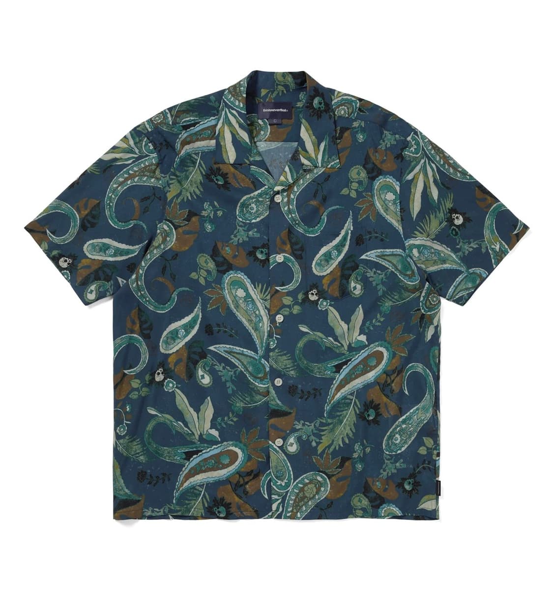 디스이즈네버댓 Weird Paisley S/S Shirt Navy 상품이미지1