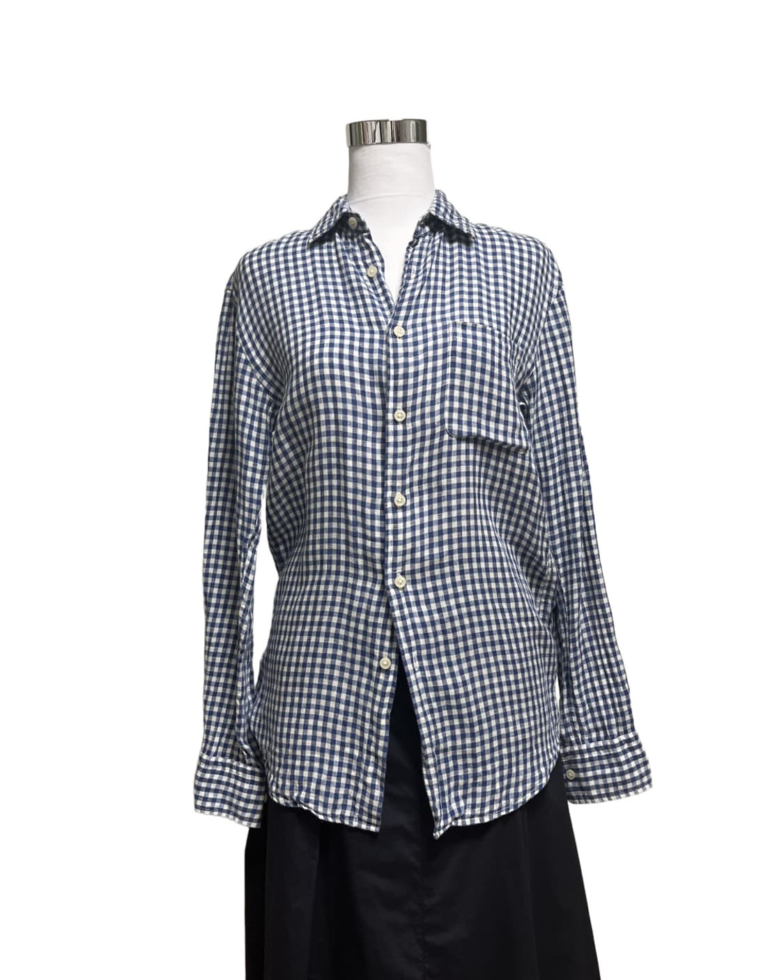 Uniqlo blue linen shirt 상품이미지4