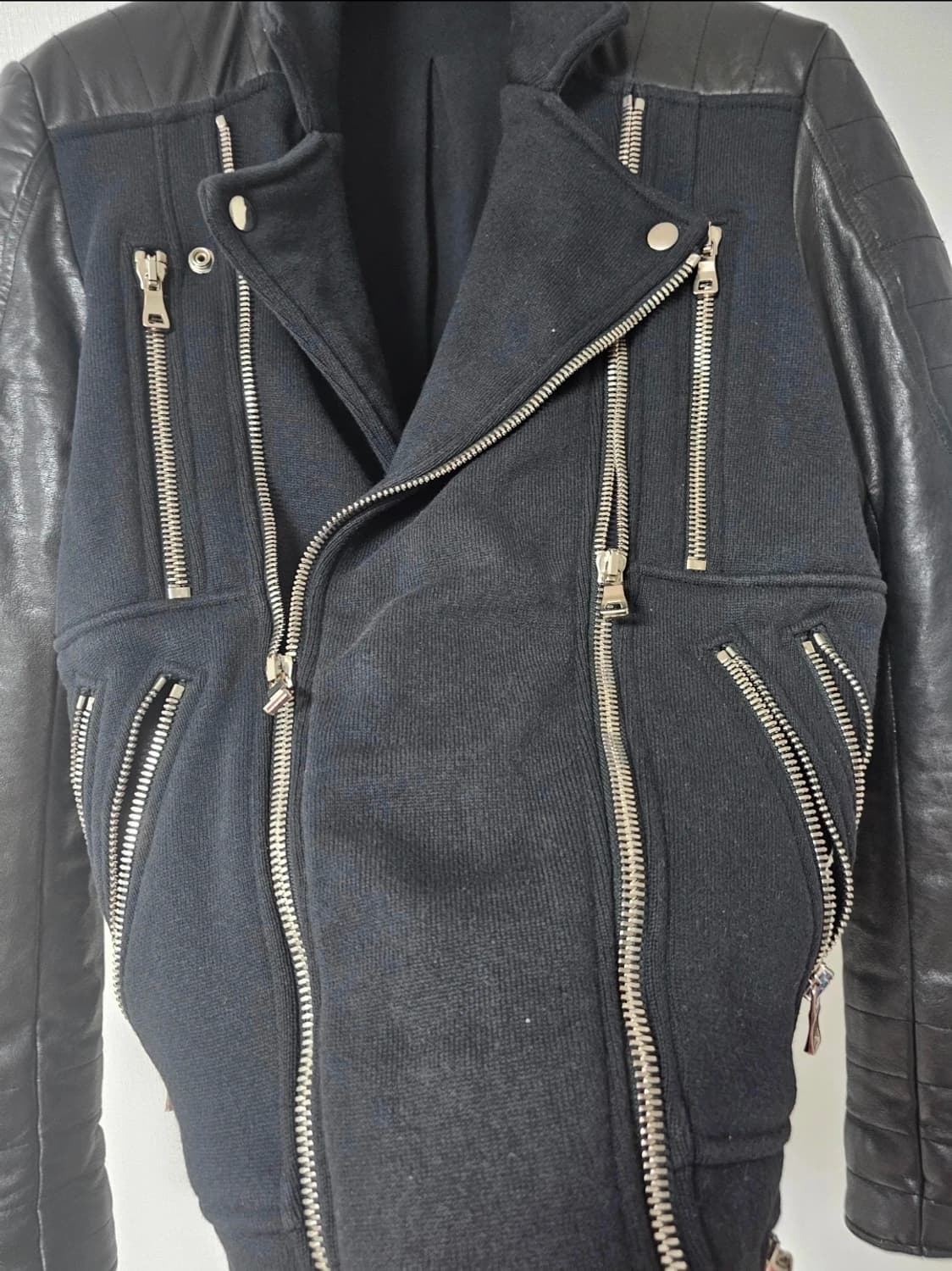 발망 11주년 레더 슬리브 가죽쟈켓(M/95/고가모델) 상품이미지4