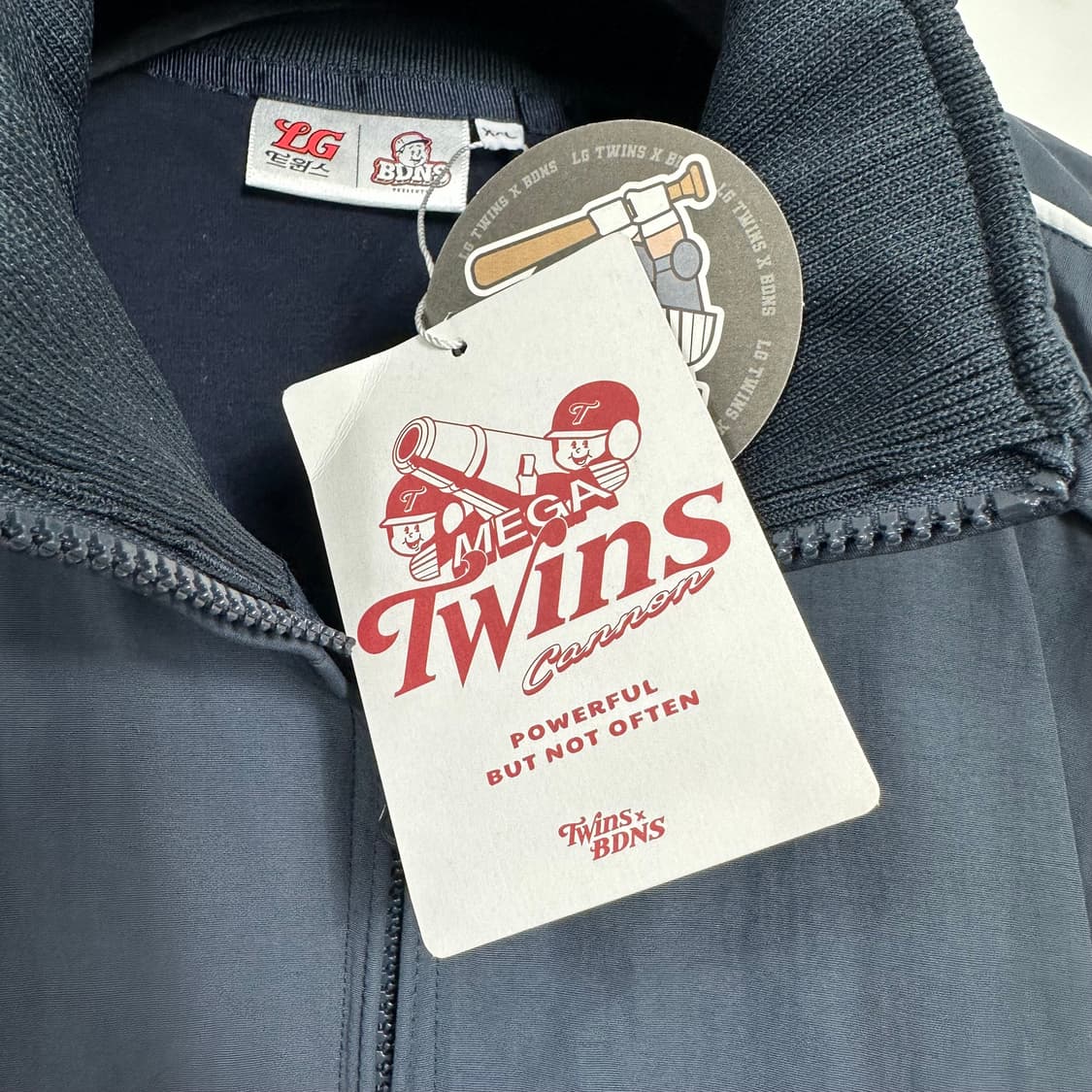 빠더너스 x LG트윈스 더그아웃 자켓 네이비 xxl 새상품 상품이미지5