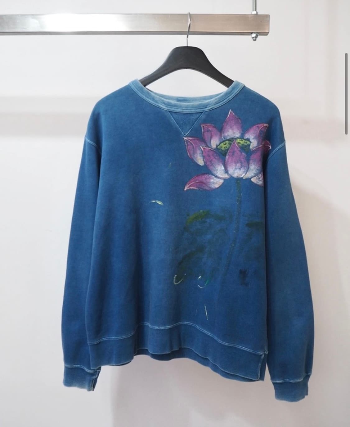 꽃 프린팅 빈티지 맨투맨 상품이미지1