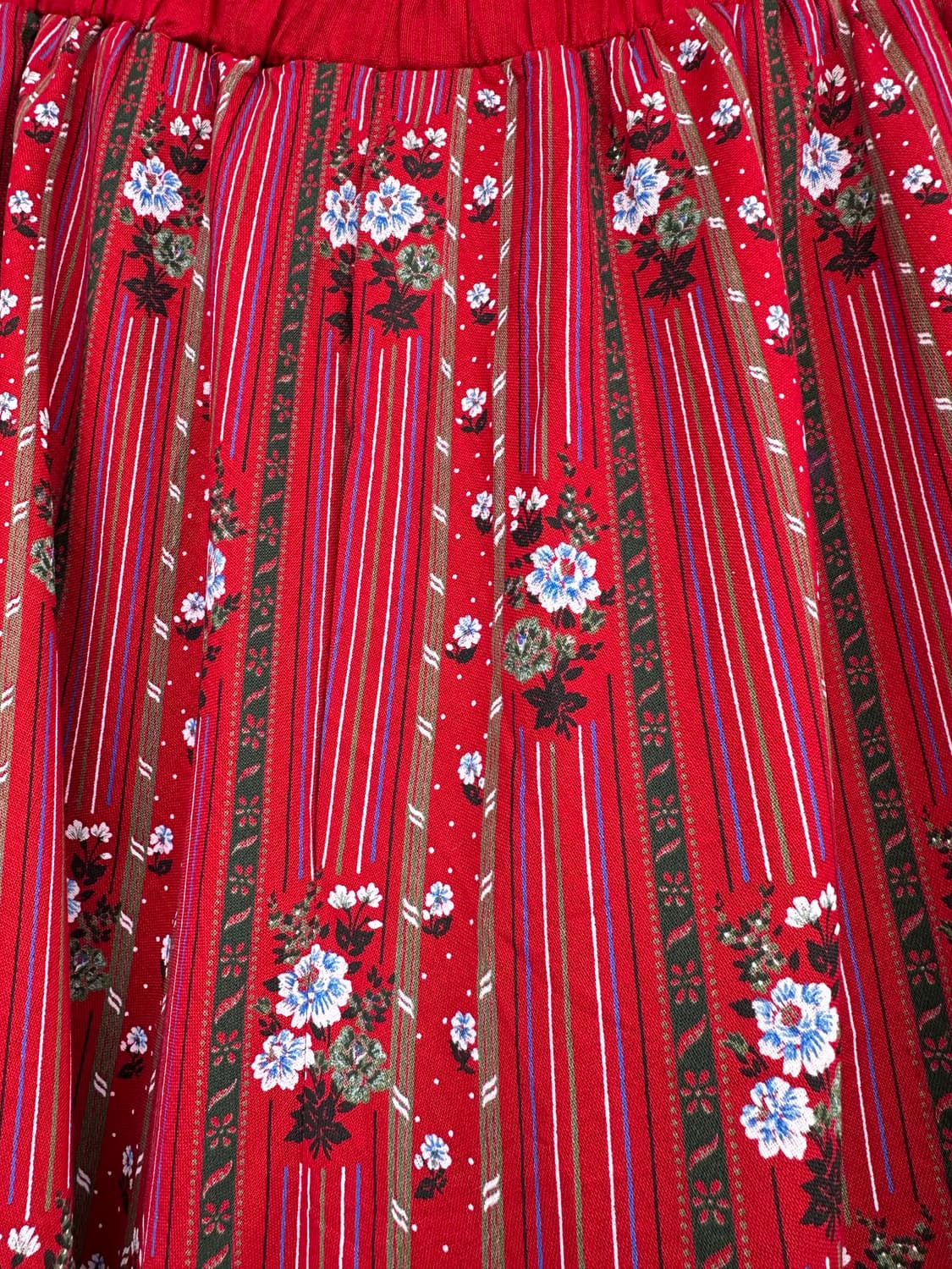 티롤리언 레드 플로럴 스커트 상품이미지5