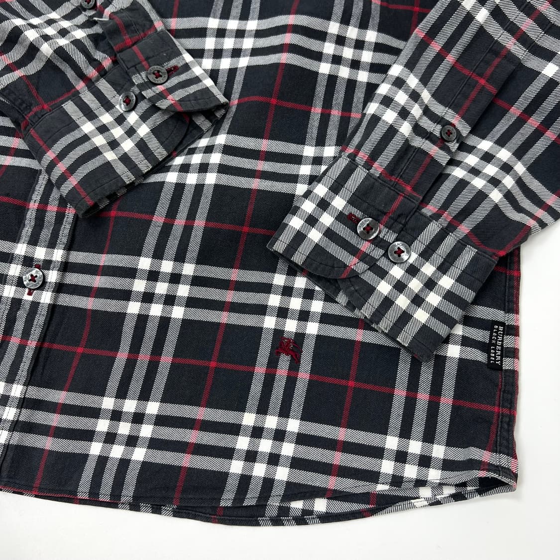 Burberry 버버리 하단 기마로고 체크 셔츠 상품이미지2