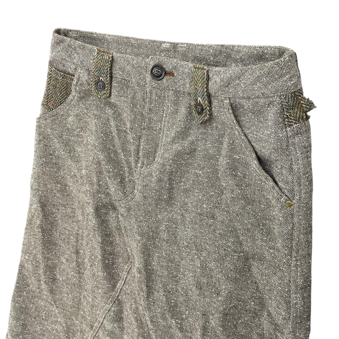 (28) 해리스 트위드 울 미디 스커트 상품이미지3