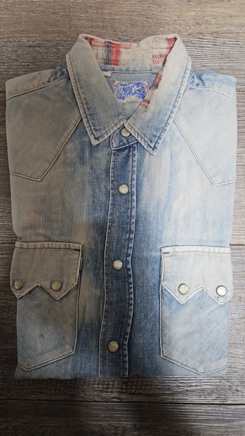 리바이스 LVC 1955 쏘우투스 데님 셔츠 S 상품이미지3