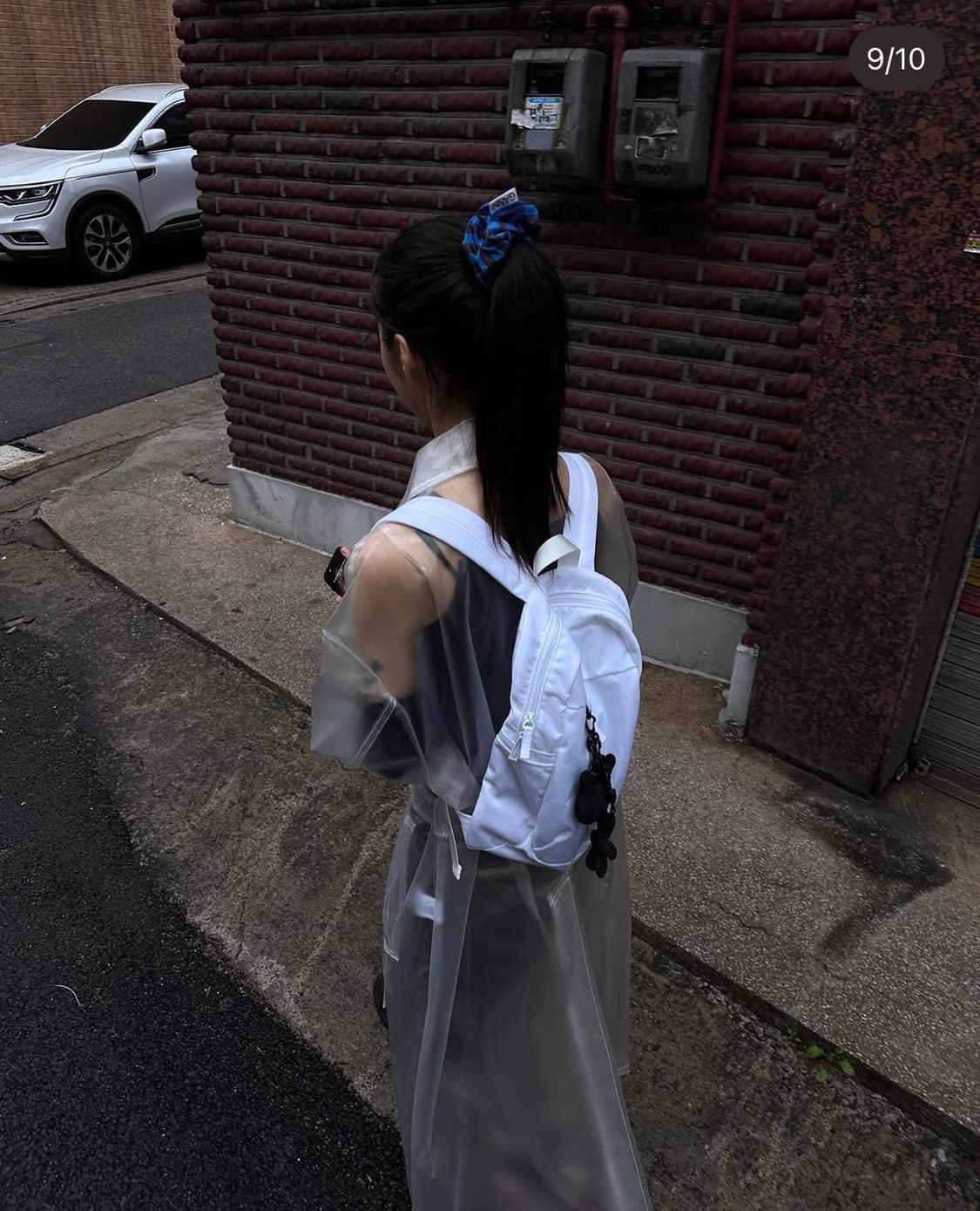 우화 레인보우 롱 코트 릿킴 블랙업 아우터 자켓 일본 빈티지 상품이미지3