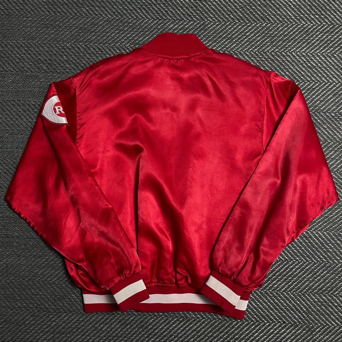 00s MLB 아메리칸 신시네티 스타디움 사틴 바시티 자켓o 5356 상품이미지4