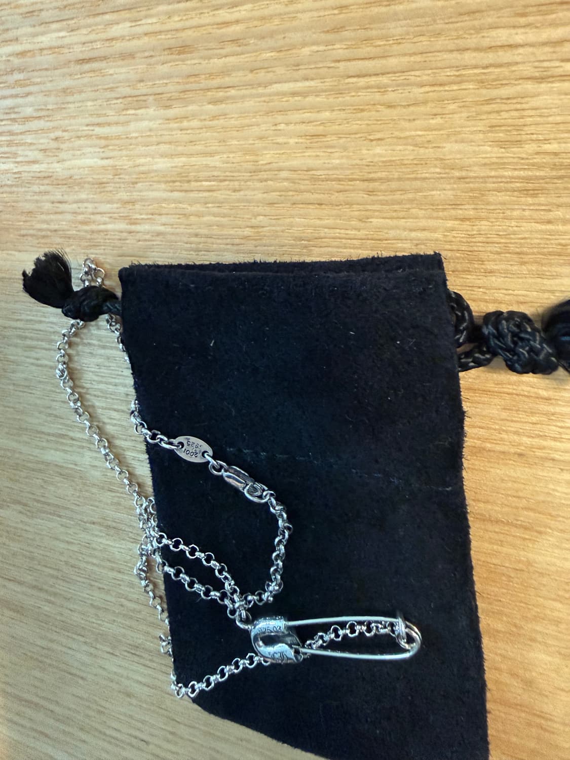새상품 Chromehearts 크롬하츠 세이프티핀 목걸이 다이아 상품이미지5