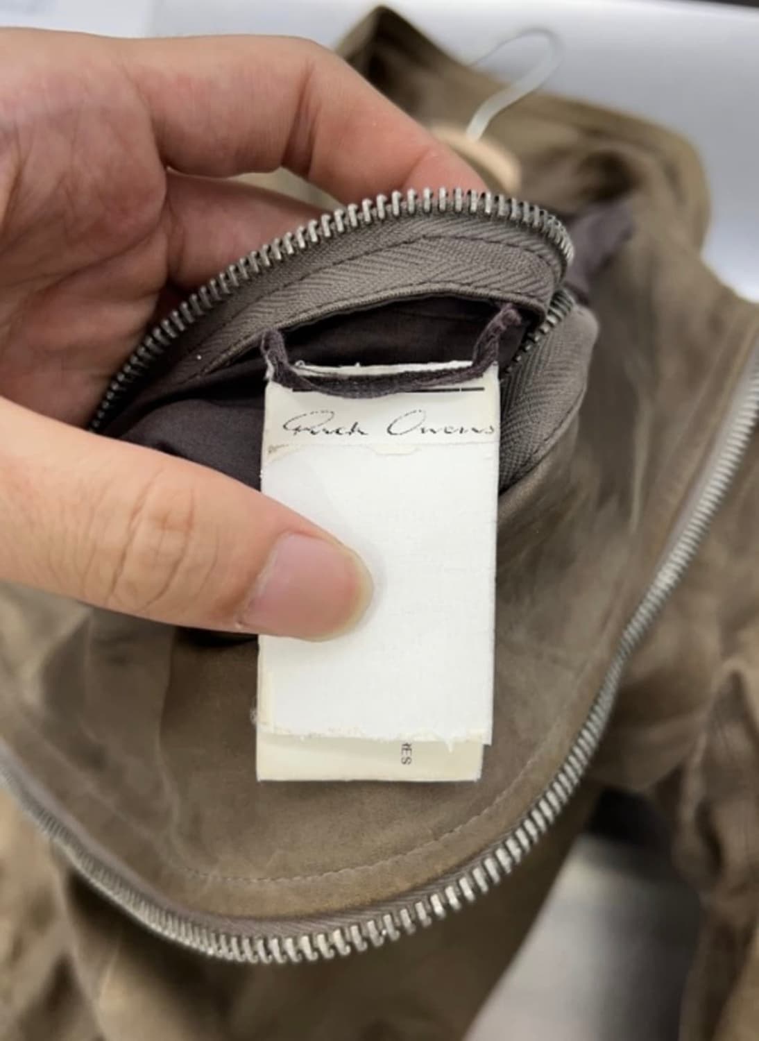 릭오웬스 브라운 레더 자켓 상품이미지3