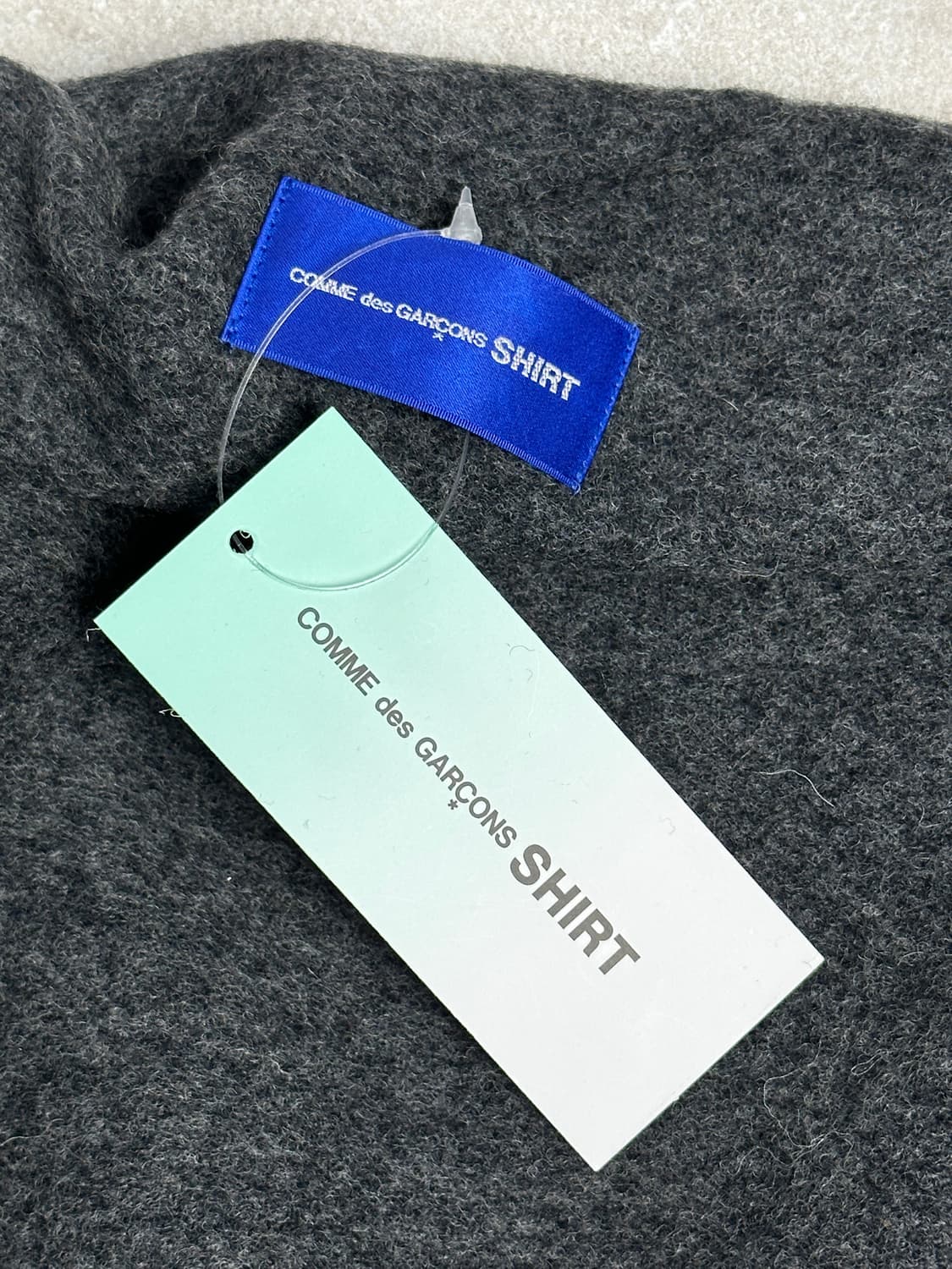 꼼데가르송 셔츠 빅 로고 울 머플러 상품이미지2