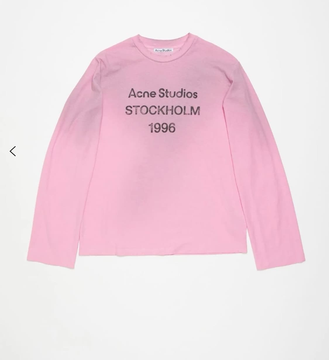 Acne studios 아크네 로고 롱 슬리브 상품이미지1