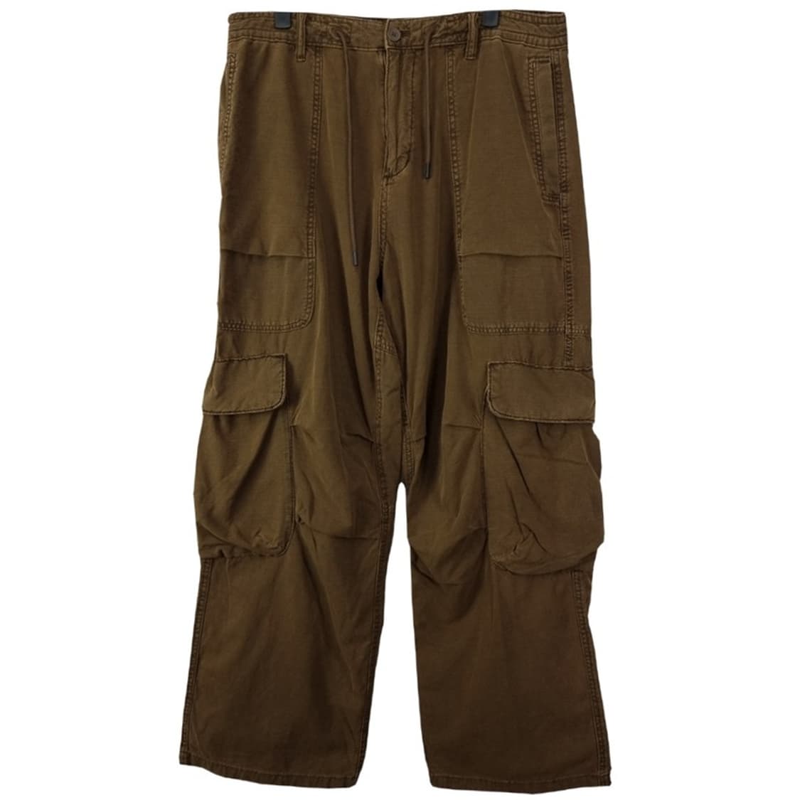 [자라] 빈티지 가공 와이드 카고 팬츠 카키 M19635 상품이미지2