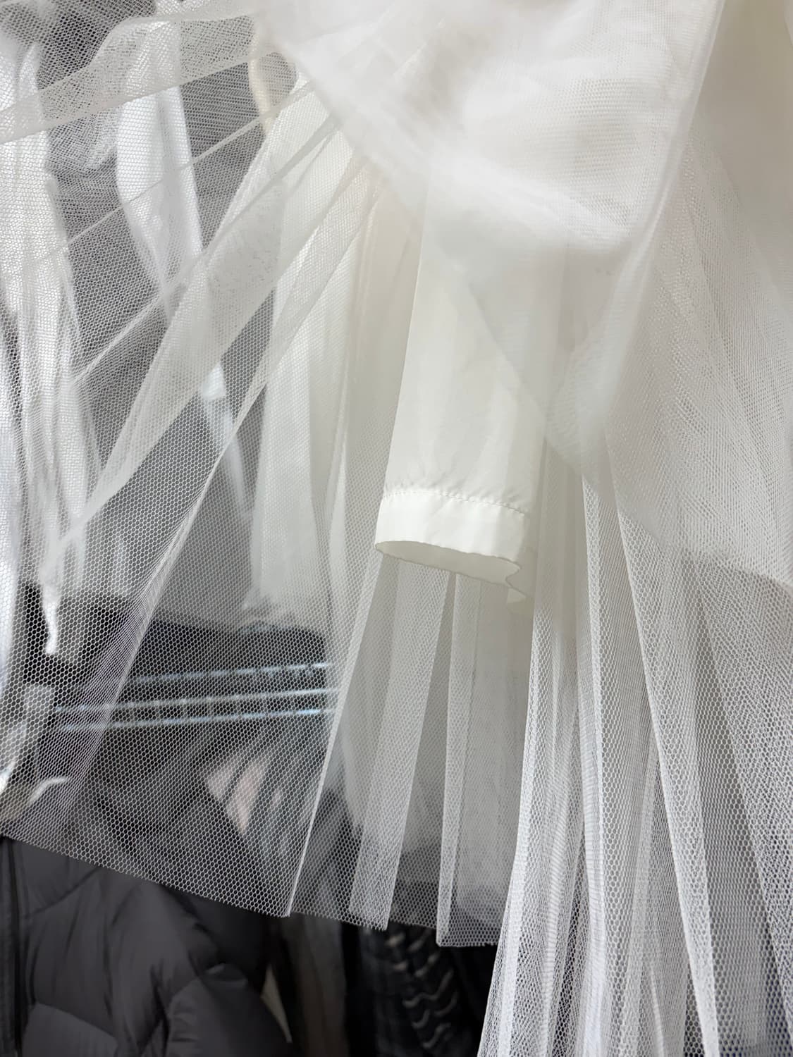 꼼데가르송 블랙 샤 스커트 화이트 상품이미지2