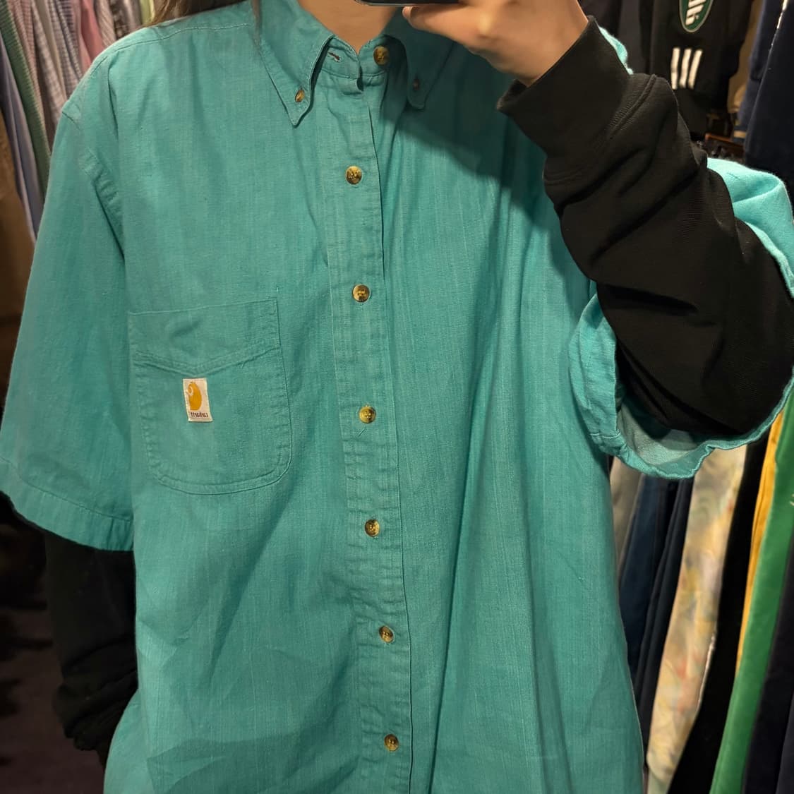 [IM] Carhartt 칼하트 반팔 셔츠 그린 상품이미지3
