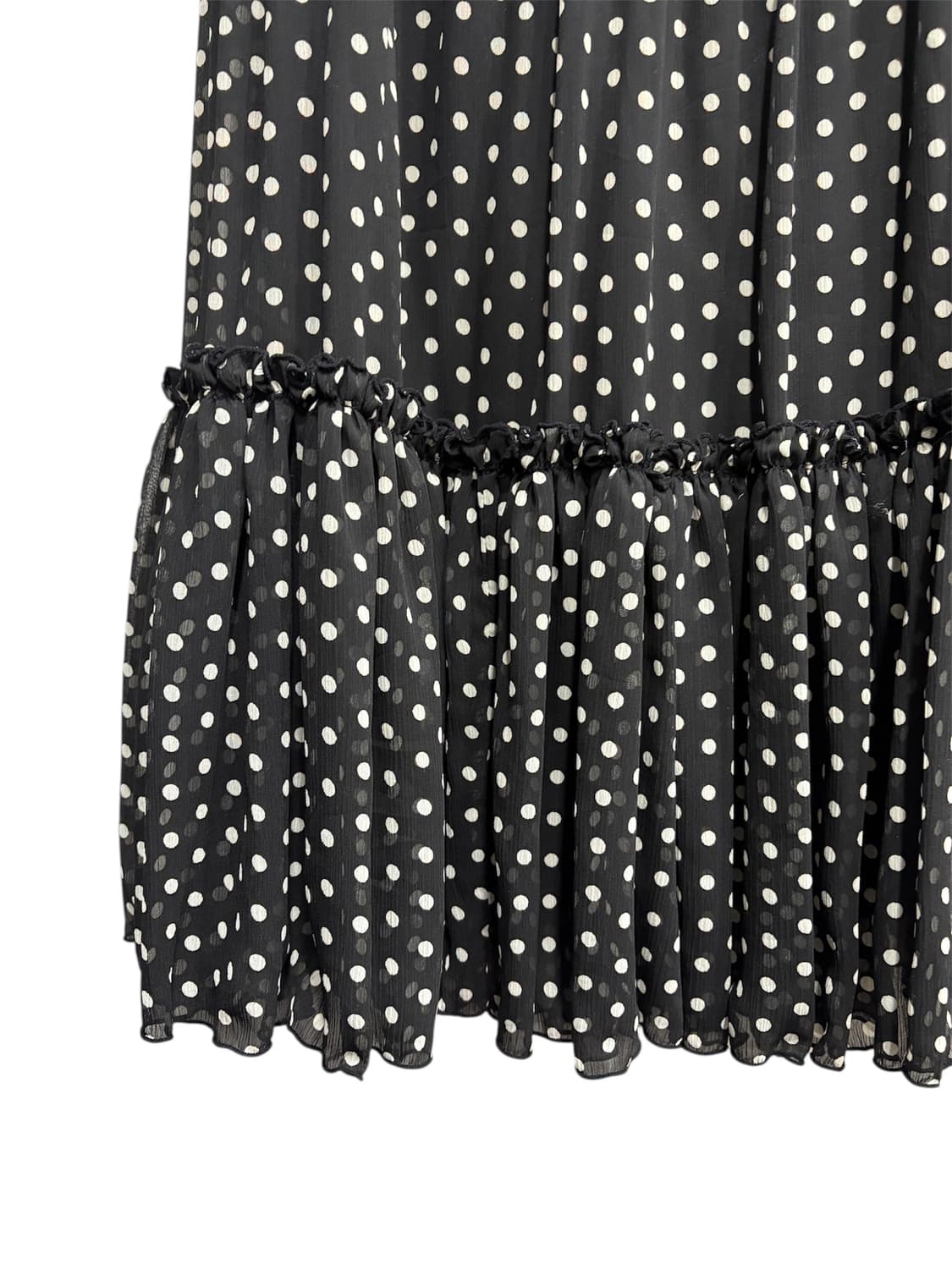 Vintage 도트 프릴 스커트 상품이미지2