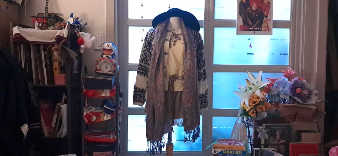 갸루 호피 리본 블라우스 상품이미지3