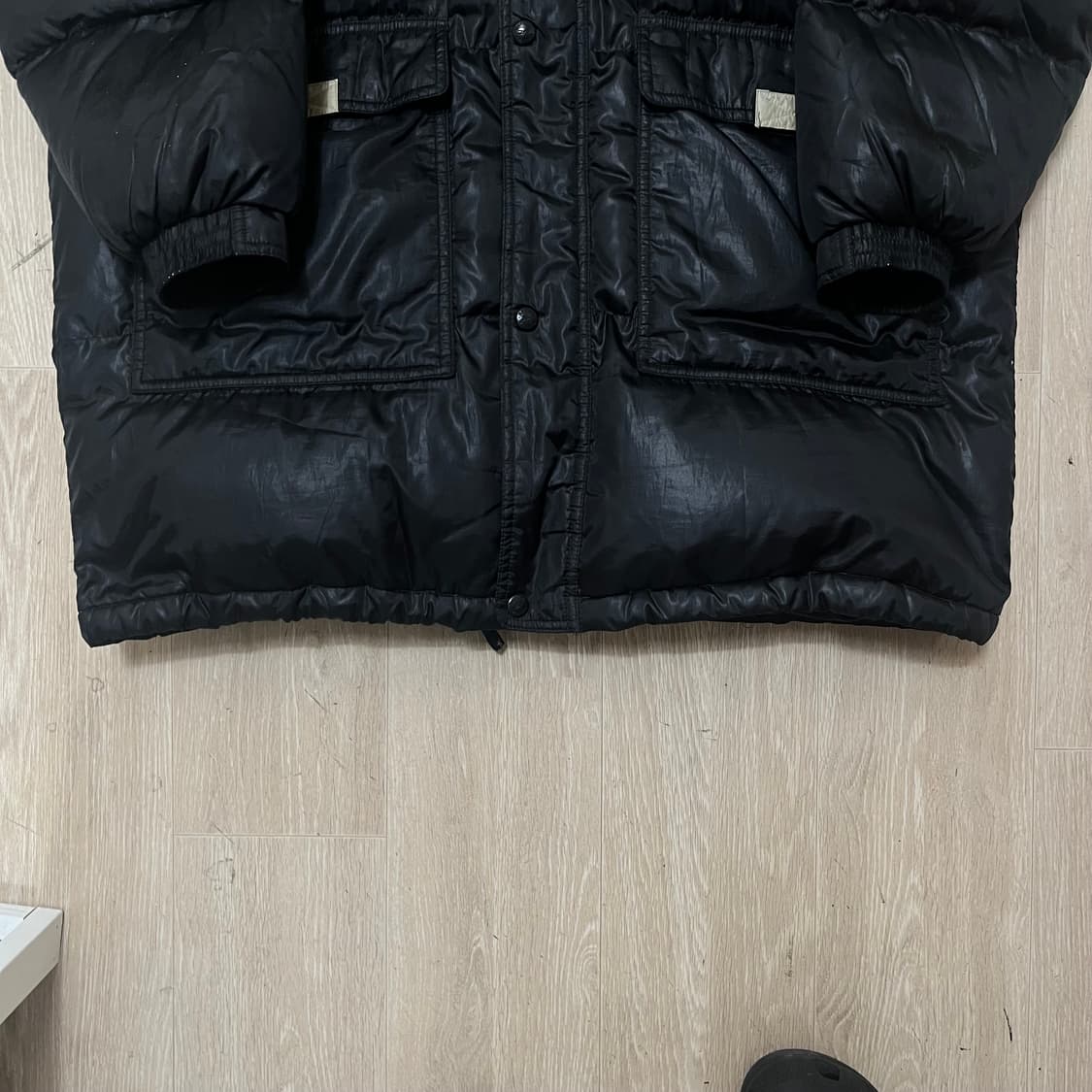 리복 Reebok 올드스쿨 덕다운 후드 롱패딩 L(100) 상품이미지6