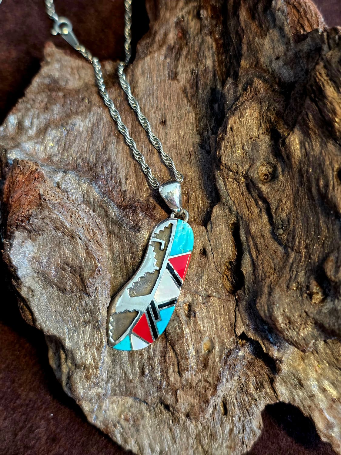 Silver925 Navajo Inlay stone nacklace 상품이미지3